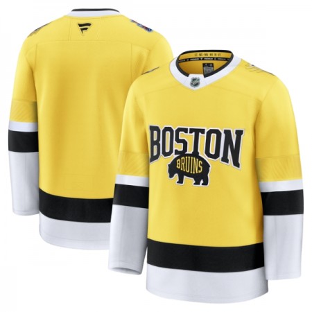 Boston Bruins Fanatics NHL Stadium Series Premium Custom 2025-26 Gold Trikot - Herren