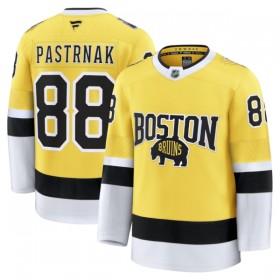 Boston Bruins Fanatics NHL Stadium Series Premium David Pastrnak 2025-26 Gold Trikot - Herren