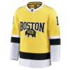 Boston Bruins Fanatics NHL Stadium Series Premium Jeremy Swayman 2025-26 Gold Trikot - Herren