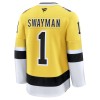 Boston Bruins Fanatics NHL Stadium Series Premium Jeremy Swayman 2025-26 Gold Trikot - Herren