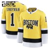 Boston Bruins Fanatics NHL Stadium Series Premium Jeremy Swayman 2025-26 Gold Trikot - Kinder
