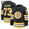 Boston Bruins Fanatics Premium Charlie Mcavoy 2025-26 Heim Schwarz Trikot - Kinder