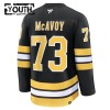 Boston Bruins Fanatics Premium Charlie Mcavoy 2025-26 Heim Schwarz Trikot - Kinder