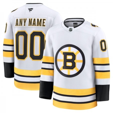 Boston Bruins Fanatics Premium Custom 2025-26 Auswärts Weiss Trikot - Herren