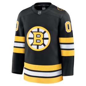 Boston Bruins Fanatics Premium Custom 2025-26 Heim Schwarz Trikot - Herren