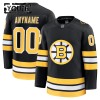 Boston Bruins Fanatics Premium Custom 2025-26 Heim Schwarz Trikot - Kinder