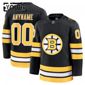 Boston Bruins Fanatics Premium Custom 2025-26 Heim Schwarz Trikot - Kinder