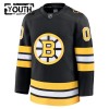 Boston Bruins Fanatics Premium Custom 2025-26 Heim Schwarz Trikot - Kinder