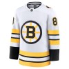 Boston Bruins Fanatics Premium David Pastrnak 2025-26 Auswärts Weiss Trikot - Herren