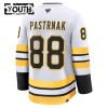 Boston Bruins Fanatics Premium David Pastrnak 2025-26 Auswärts Weiss Trikot - Kinder
