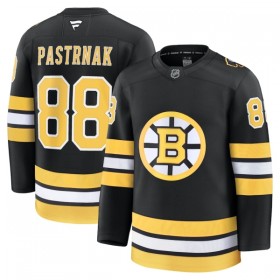 Boston Bruins Fanatics Premium David Pastrnak 2025-26 Heim Schwarz Trikot - Herren
