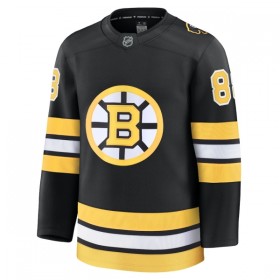 Boston Bruins Fanatics Premium David Pastrnak 2025-26 Heim Schwarz Trikot - Herren
