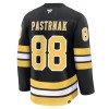 Boston Bruins Fanatics Premium David Pastrnak 2025-26 Heim Schwarz Trikot - Herren