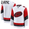 Carolina Hurricanes Fanatics Premium Custom 2025-26 Auswärts Weiss Trikot - Kinder