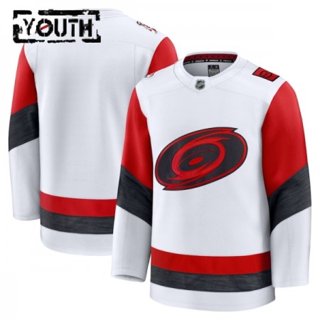 Carolina Hurricanes Fanatics Premium Custom 2025-26 Auswärts Weiss Trikot - Kinder