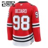 Chicago Blackhawks Fanatics Centennial Premium Connor Bedard 2025-26 Rot Trikot - Kinder