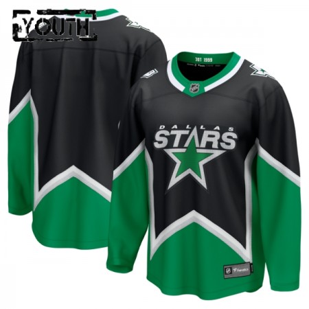 Dallas Stars Fanatics Premium Custom 2025-26 Alternate Schwarz Trikot - Kinder