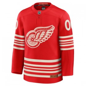 Detroit Red Wings Fanatics Centennial Premium Custom 2025-26 Rot Trikot - Herren