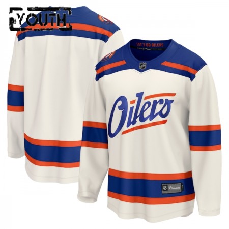 Edmonton Oilers Fanatics Premium Custom 2025-26 Alternate Weiss Trikot - Kinder