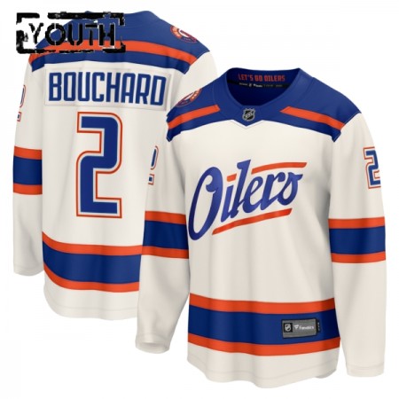 Edmonton Oilers Fanatics Premium Evan Bouchard 2025-26 Alternate Weiss Trikot - Kinder