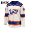 Edmonton Oilers Fanatics Premium Leon Draisaitl 2025-26 Alternate Weiss Trikot - Kinder