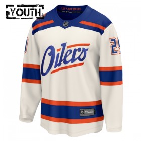 Edmonton Oilers Fanatics Premium Leon Draisaitl 2025-26 Alternate Weiss Trikot - Kinder