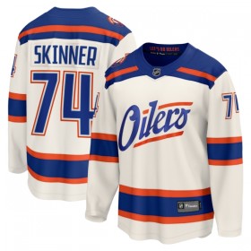 Edmonton Oilers Fanatics Premium Stuart Skinner 2025-26 Alternate Weiss Trikot - Herren