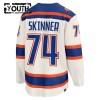 Edmonton Oilers Fanatics Premium Stuart Skinner 2025-26 Alternate Weiss Trikot - Kinder