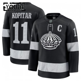 Los Angeles Kings Fanatics Premium Anze Kopitar 2025-26 Alternate Schwarz Trikot - Kinder