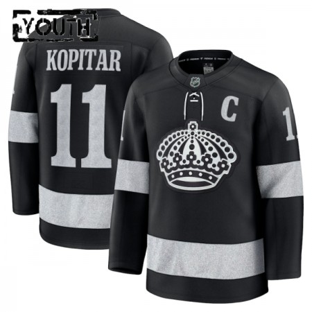 Los Angeles Kings Fanatics Premium Anze Kopitar 2025-26 Alternate Schwarz Trikot - Kinder