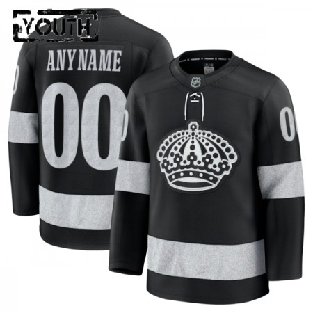 Los Angeles Kings Fanatics Premium Custom 2025-26 Alternate Schwarz Trikot - Kinder