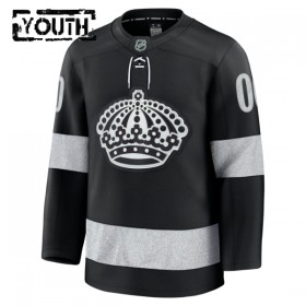Los Angeles Kings Fanatics Premium Custom 2025-26 Alternate Schwarz Trikot - Kinder