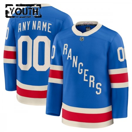 New York Rangers Fanatics Centennial Premium Custom 2025-26 Blau Trikot - Kinder
