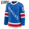 New York Rangers Fanatics Centennial Premium Custom 2025-26 Blau Trikot - Kinder