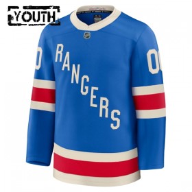 New York Rangers Fanatics Centennial Premium Custom 2025-26 Blau Trikot - Kinder