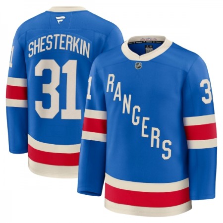 New York Rangers Fanatics Centennial Premium Igor Shesterkin 2025-26 Blau Trikot - Herren