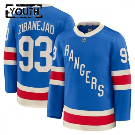 New York Rangers Fanatics Centennial Premium Mika Zibanejad 2025-26 Blau Trikot - Kinder