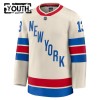New York Rangers Fanatics Premium Alexis Lafreniere 2025-26 Winter Classic Weiss Trikot - Kinder