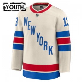 New York Rangers Fanatics Premium Alexis Lafreniere 2025-26 Winter Classic Weiss Trikot - Kinder