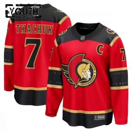 Ottawa Senators Fanatics Premium Brady Tkachuk 2025-26 Alternate Rot Trikot - Kinder