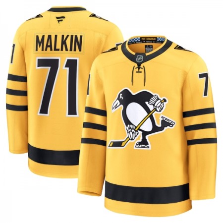 Pittsburgh Penguins Fanatics Premium Evgeni Malkin 2025-26 Alternate Gold Trikot - Herren