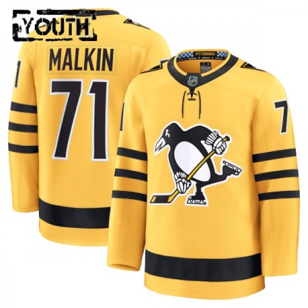 Pittsburgh Penguins Fanatics Premium Evgeni Malkin 2025-26 Alternate Gold Trikot - Kinder