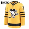 Pittsburgh Penguins Fanatics Premium Evgeni Malkin 2025-26 Alternate Gold Trikot - Kinder