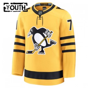 Pittsburgh Penguins Fanatics Premium Evgeni Malkin 2025-26 Alternate Gold Trikot - Kinder