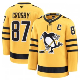 Pittsburgh Penguins Fanatics Premium Sidney Crosby 2025-26 Alternate Gold Trikot - Herren