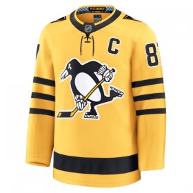 Pittsburgh Penguins Fanatics Premium Sidney Crosby 2025-26 Alternate Gold Trikot - Herren