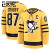 Pittsburgh Penguins Fanatics Premium Sidney Crosby 2025-26 Alternate Gold Trikot - Kinder