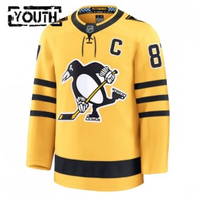 Pittsburgh Penguins Fanatics Premium Sidney Crosby 2025-26 Alternate Gold Trikot - Kinder