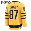 Pittsburgh Penguins Fanatics Premium Sidney Crosby 2025-26 Alternate Gold Trikot - Kinder