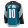 San Jose Sharks Fanatics Premium Custom 2025-26 Alternate Teal Trikot - Herren